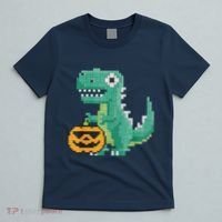 Halloween Dinosaur Kids Master Builder Building Blocks Brick T-Shirt thumb 5