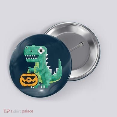 Halloween Dinosaur Kids Master Builder Building Blocks Brick Button