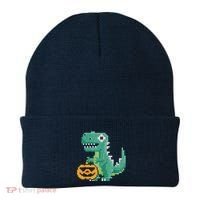 Halloween Dinosaur Kids Master Builder Building Blocks Brick Beanie thumb 0