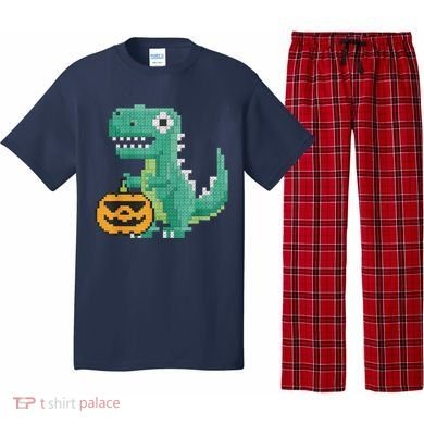 Halloween Dinosaur Kids Master Builder Building Blocks Brick Pajama Set