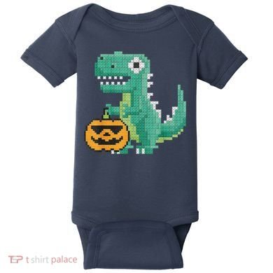 Halloween Dinosaur Kids Master Builder Building Blocks Brick Baby Bodysuit