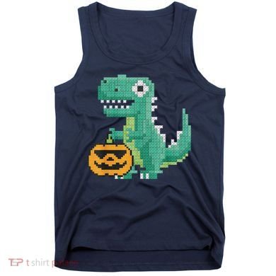Halloween Dinosaur Kids Master Builder Building Blocks Brick Tank Top