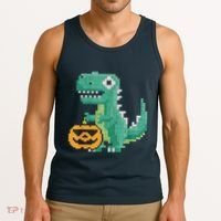 Halloween Dinosaur Kids Master Builder Building Blocks Brick Tank Top thumb 3