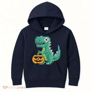 Halloween Dinosaur Kids Master Builder Building Blocks Brick Kids Hoodie