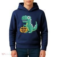 Halloween Dinosaur Kids Master Builder Building Blocks Brick Kids Hoodie thumb 4