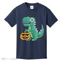 Halloween Dinosaur Kids Master Builder Building Blocks Brick Kids T-Shirt thumb 0
