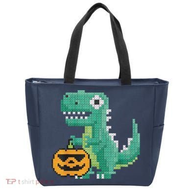 Halloween Dinosaur Kids Master Builder Building Blocks Brick Tote Bag