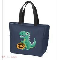 Halloween Dinosaur Kids Master Builder Building Blocks Brick Tote Bag thumb 3