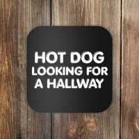 Hot Dog Looking For A Hallway Funny Coaster thumb 0