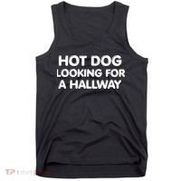 Hot Dog Looking For A Hallway Funny Tank Top thumb 0