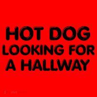 Hot Dog Looking For A Hallway Funny Santa Hat thumb 1