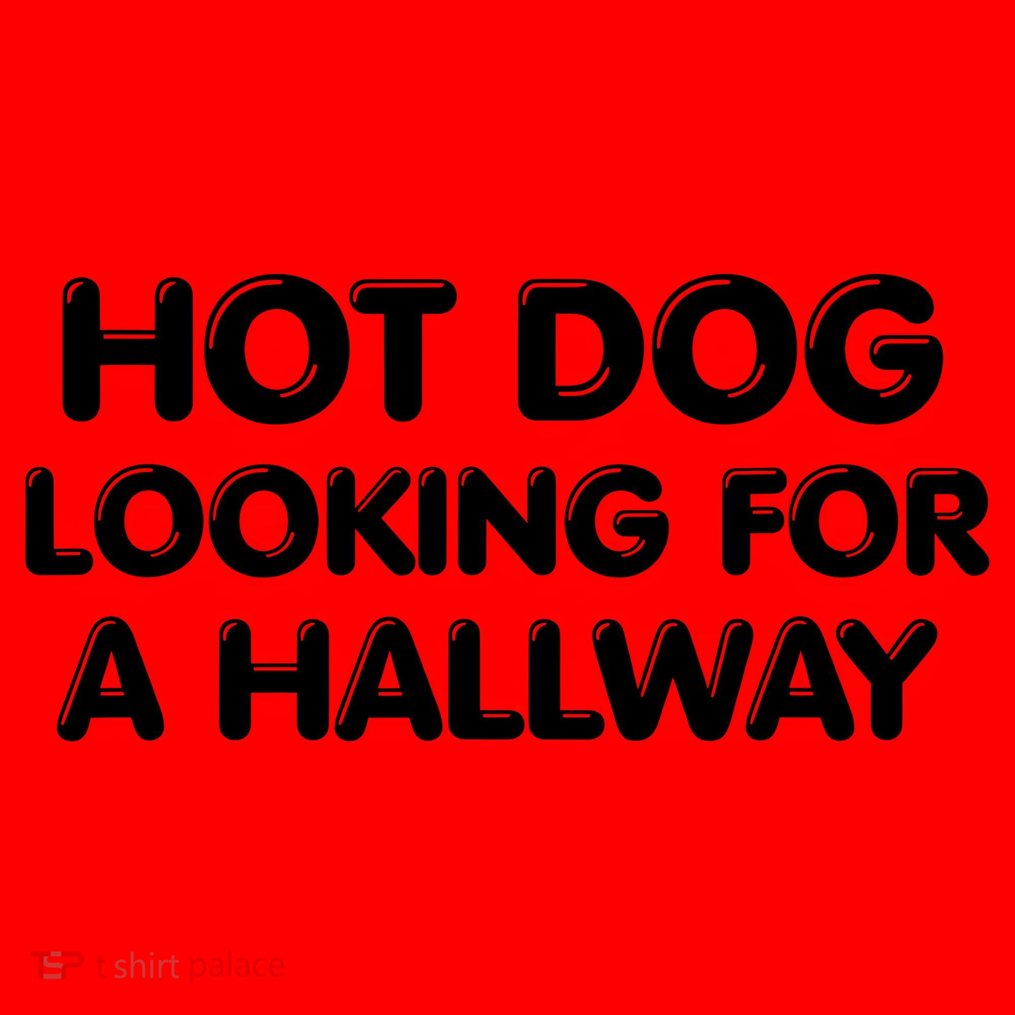 Hot Dog Looking For A Hallway Funny Santa Hat