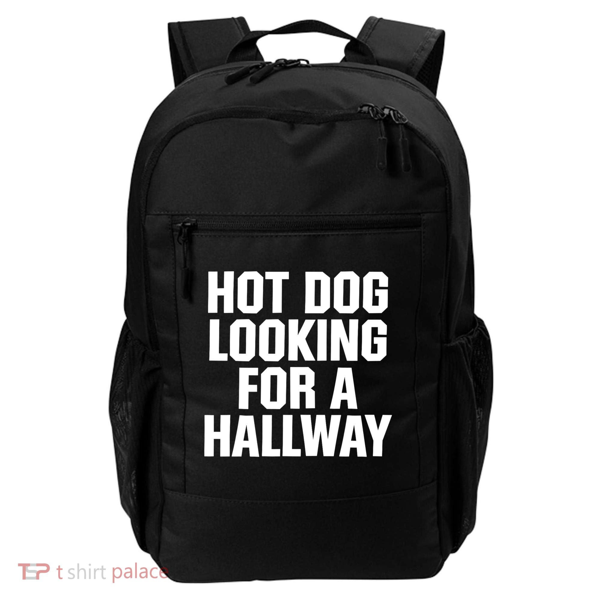 Hot Dog Looking For A Hallway Fast Food Funny Backpack