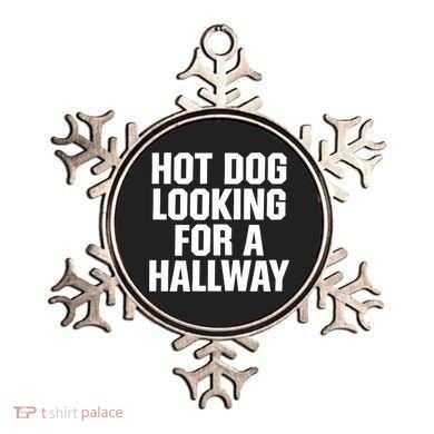 Hot Dog Looking For A Hallway Fast Food Funny Ornament