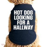 Hot Dog Looking For A Hallway Fast Food Funny Doggie Tank thumb 0