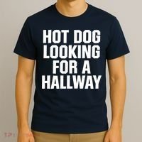 Hot Dog Looking For A Hallway Fast Food Funny T-Shirt thumb 3