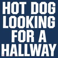 Hot Dog Looking For A Hallway Fast Food Funny Women's Hoodie thumb 2