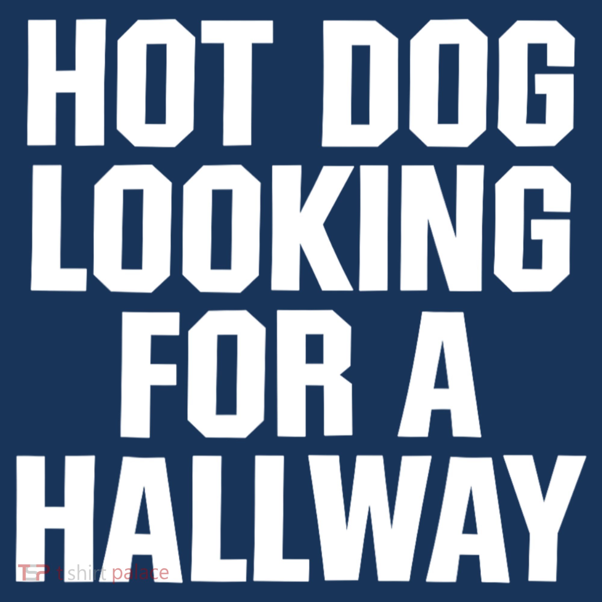 Hot Dog Looking For A Hallway Fast Food Funny Women's Hoodie