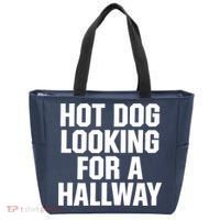 Hot Dog Looking For A Hallway Fast Food Funny Tote Bag thumb 0