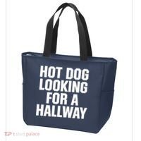 Hot Dog Looking For A Hallway Fast Food Funny Tote Bag thumb 3