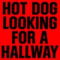 Hot Dog Looking For A Hallway Fast Food Funny Santa Hat thumb 1