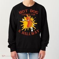Hot Dog Looking For A Hallway Apparel Women's Sweatshirt thumb 0