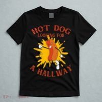 Hot Dog Looking For A Hallway Apparel T-Shirt thumb 5