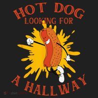 Hot Dog Looking For A Hallway Apparel Hat thumb 2