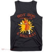 Hot Dog Looking For A Hallway Apparel Tank Top thumb 0