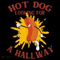 Hot Dog Looking For A Hallway Apparel Women's Long Sleeve Shirt thumb 2