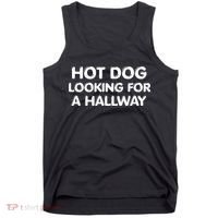 Hot Dog Looking For a Hallway Funny Tank Top thumb 0