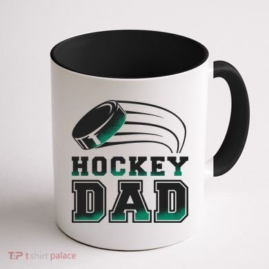 Hockey Dad Logo Coffee Mug back