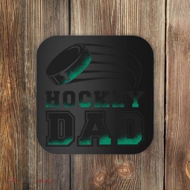Hockey Dad Logo Coaster