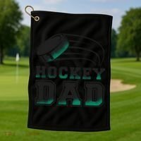 Hockey Dad Logo Golf Towel thumb 1