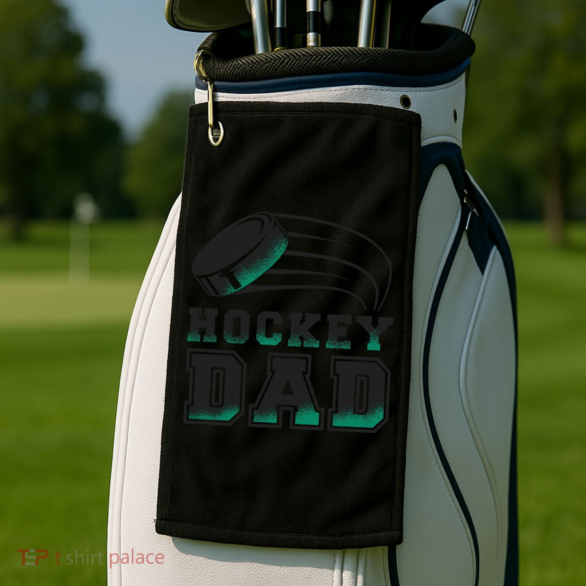 Hockey Dad Logo Golf Towel