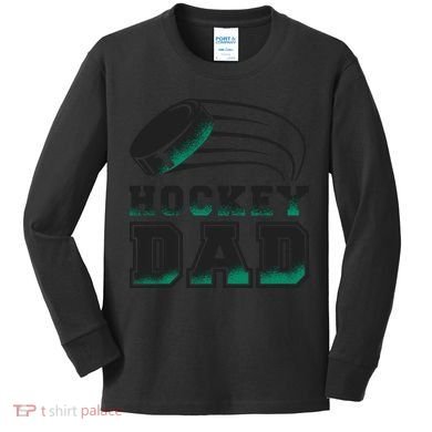 Hockey Dad Logo Kids Long Sleeve Shirt