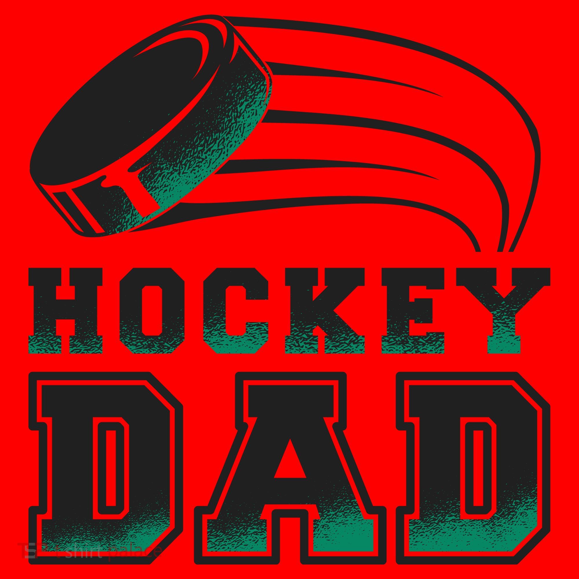 Hockey Dad Logo Santa Hat