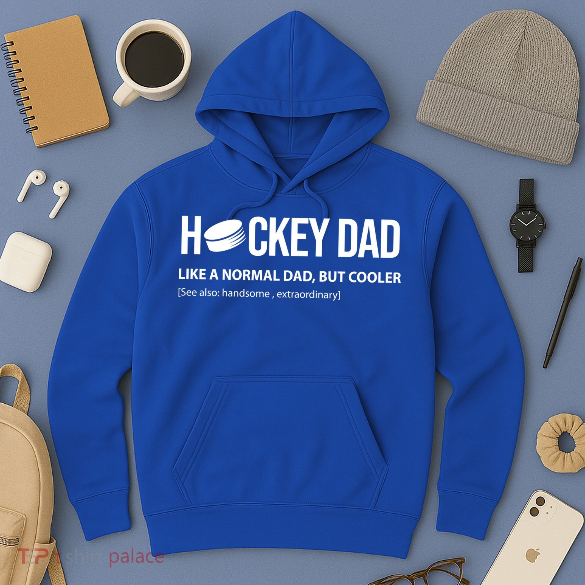Hockey Dad Like A Normal Dad But Cooler Cute Gift Hoodie