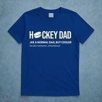 Hockey Dad Like A Normal Dad But Cooler Cute Gift T-Shirt thumb 5