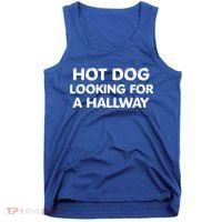 Hot Dog Looking For A Hallway Funny Tank Top thumb 0