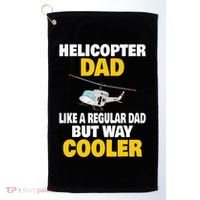 Helicopter Dad Like A Regular Dad But Way Cooler Golf Towel thumb 0