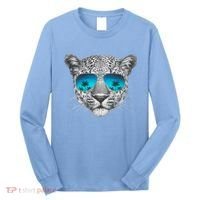 Hand Drawn Leopard Portrait Mirror Sunglasses Long Sleeve Shirt thumb 0