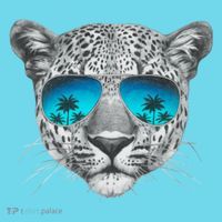 Hand Drawn Leopard Portrait Mirror Sunglasses Button thumb 1