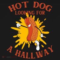 Hot Dog Looking For A Hallway Apparel USA-Made Doggie Bandana thumb 2
