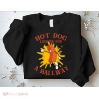 Hot Dog Looking For A Hallway Apparel Sweatshirt thumb 2