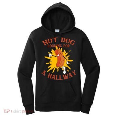 Hot Dog Looking For A Hallway Apparel Women's Hoodie