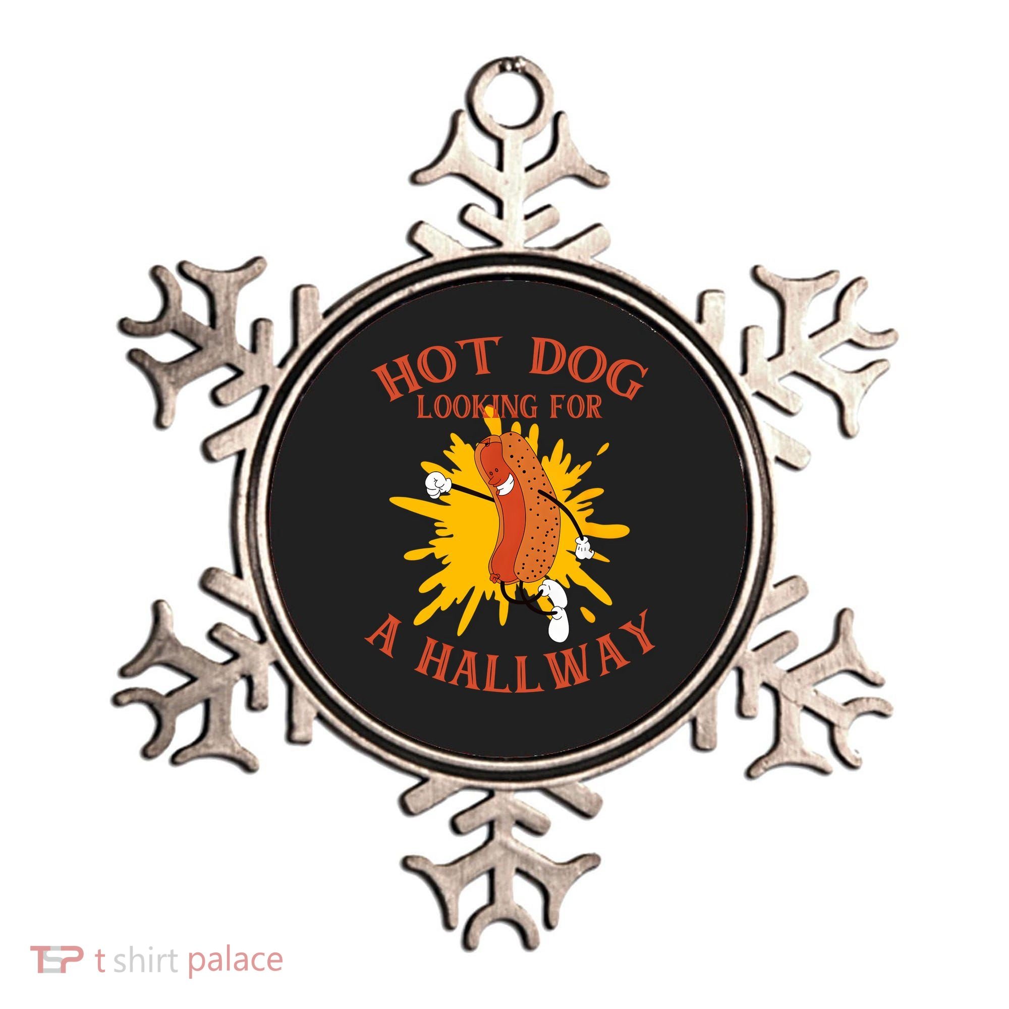 Hot Dog Looking For A Hallway Apparel Ornament