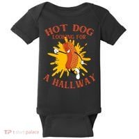Hot Dog Looking For A Hallway Apparel Baby Bodysuit thumb 0