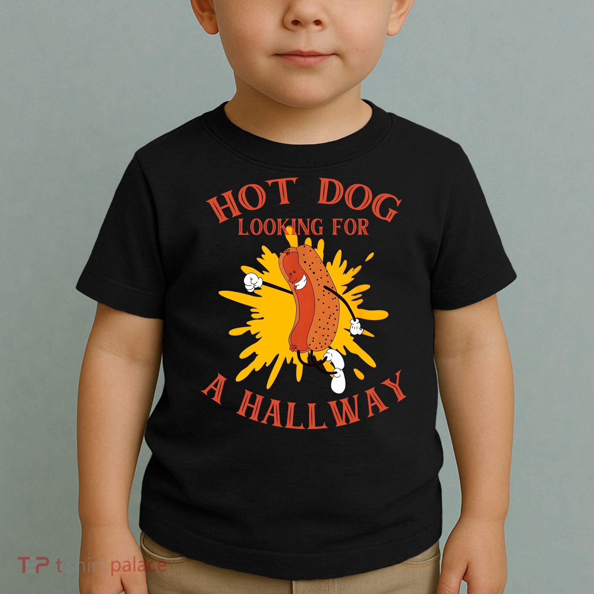 Hot Dog Looking For A Hallway Apparel Toddler T-Shirt