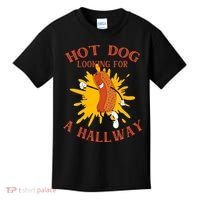 Hot Dog Looking For A Hallway Apparel Kids T-Shirt thumb 0